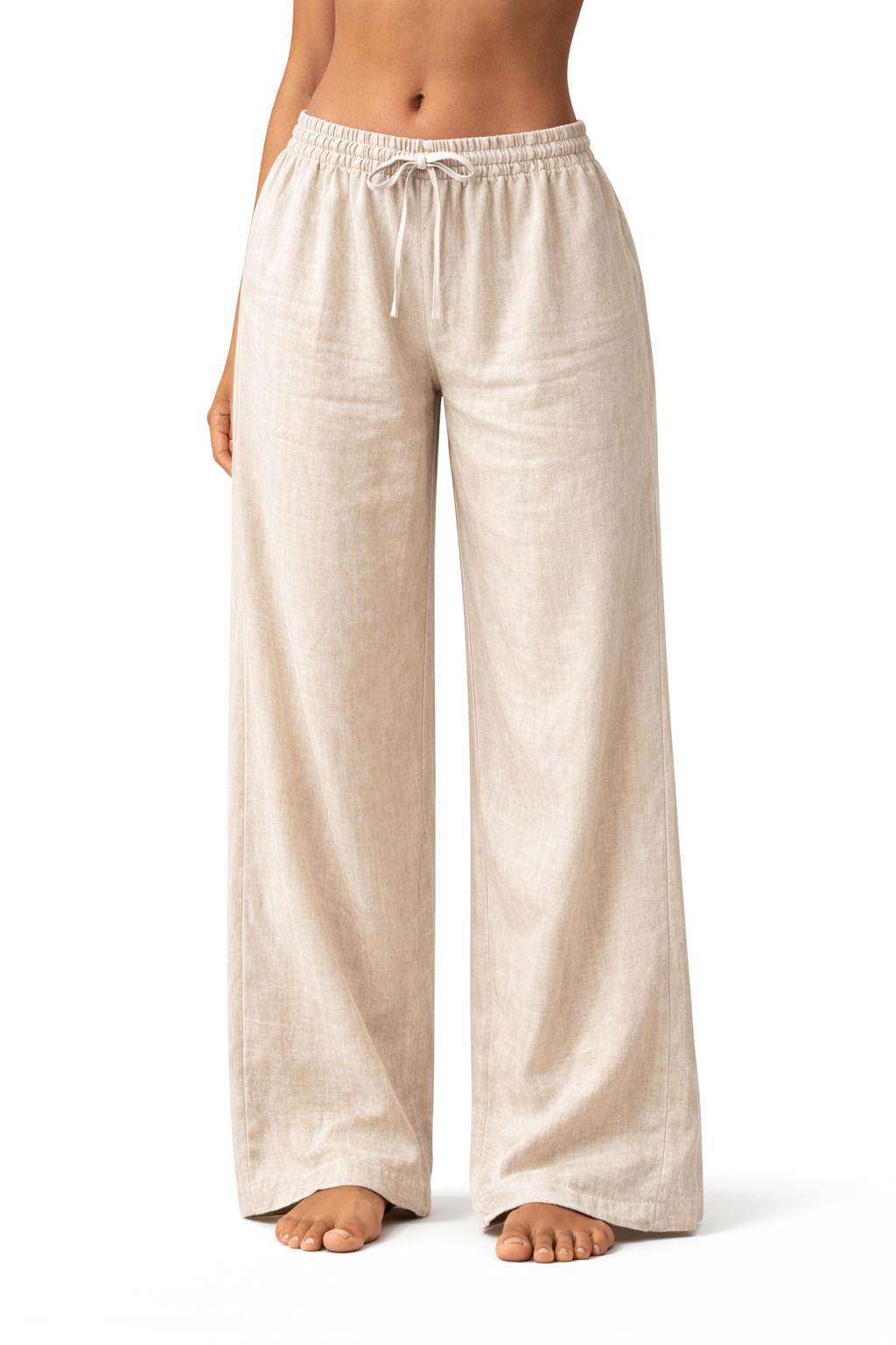 LONG LINEN WOMEN'S TROUSERS - IBIZA