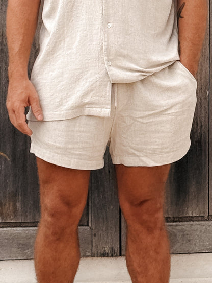 MEN LINEN SHORTS