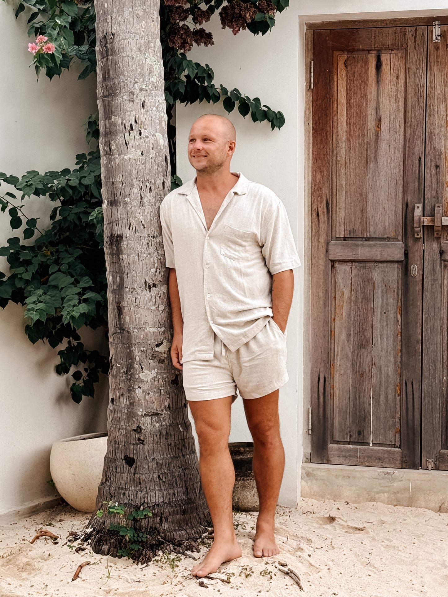 MEN LINEN SHORTS