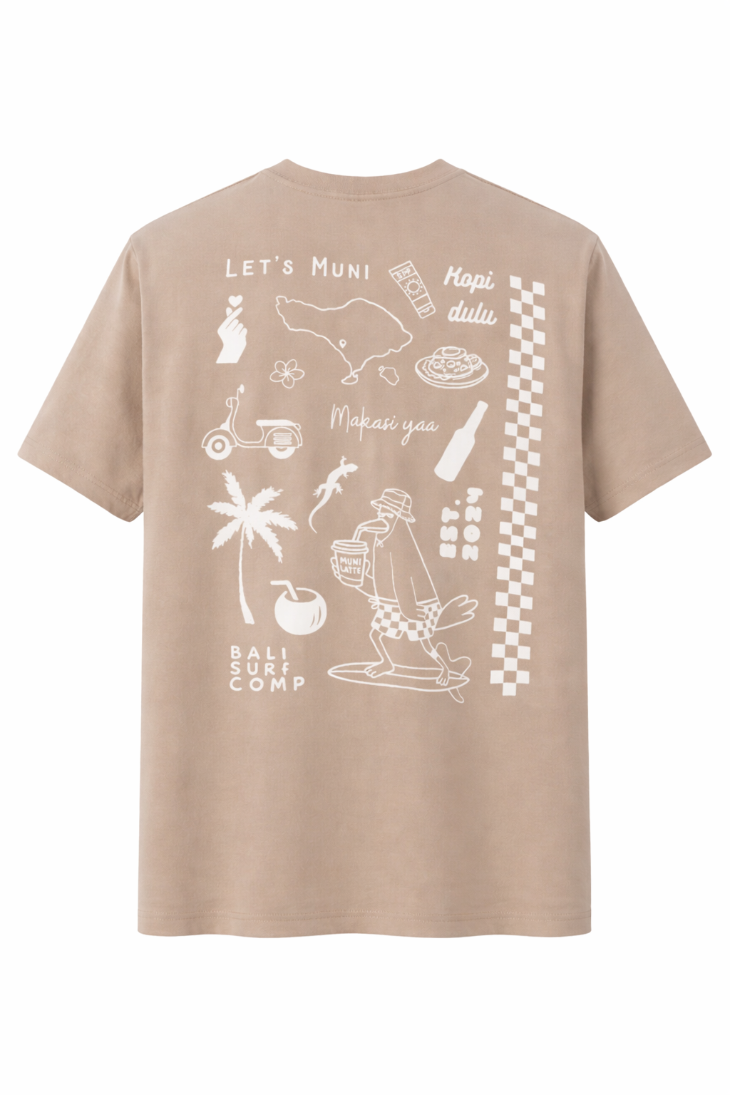 khaki bali inspired tee