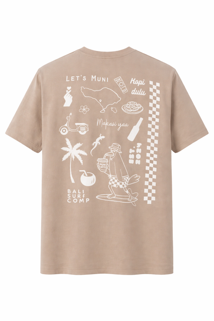 khaki bali inspired tee